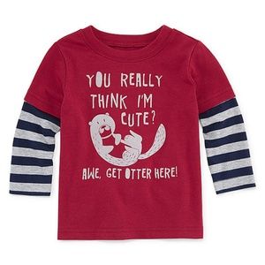 Layered-Look Otter Tee